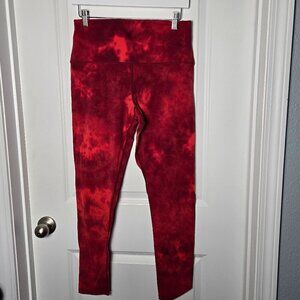 Glyder High Waist Pure Legging 28" - XL Red Tie-Dye